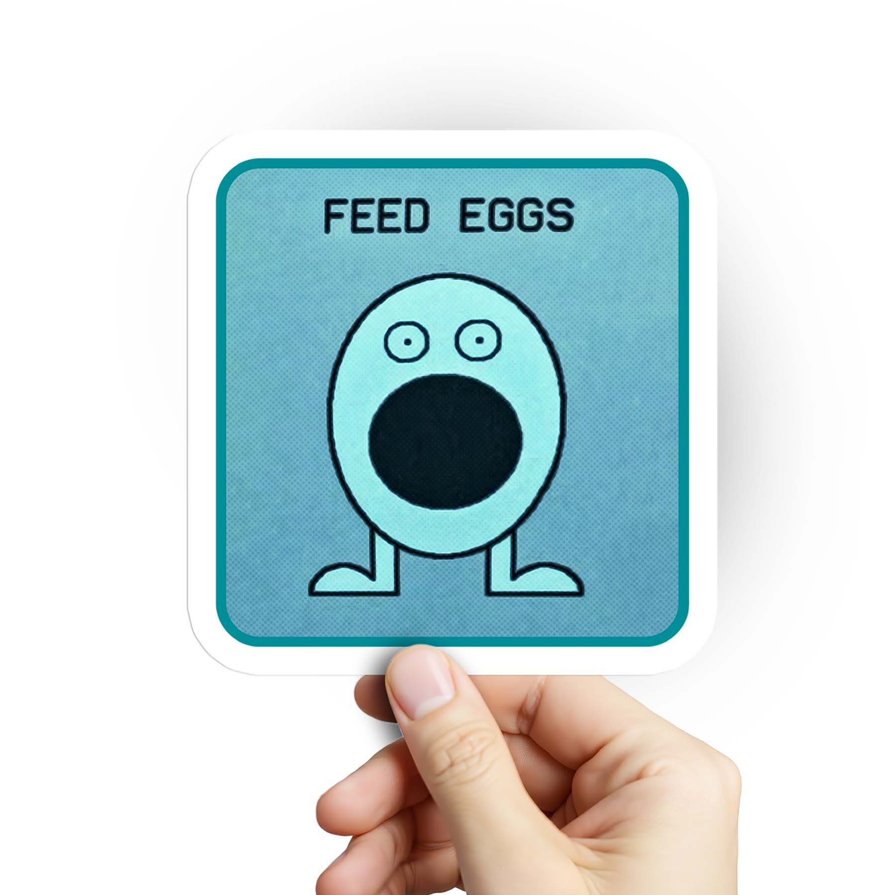 Feed eggs game sticker