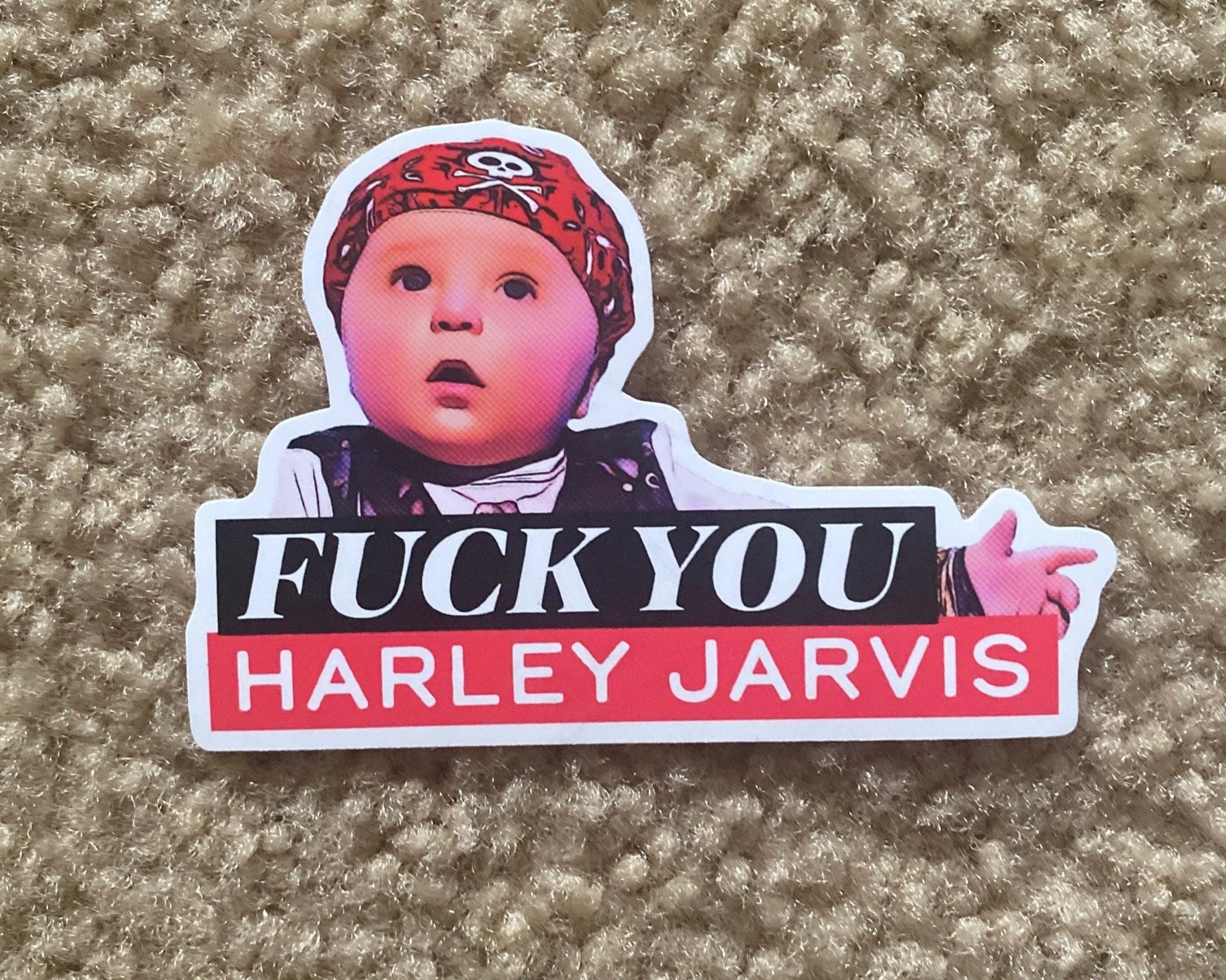 Fuck You Harley Jarvis Sticker