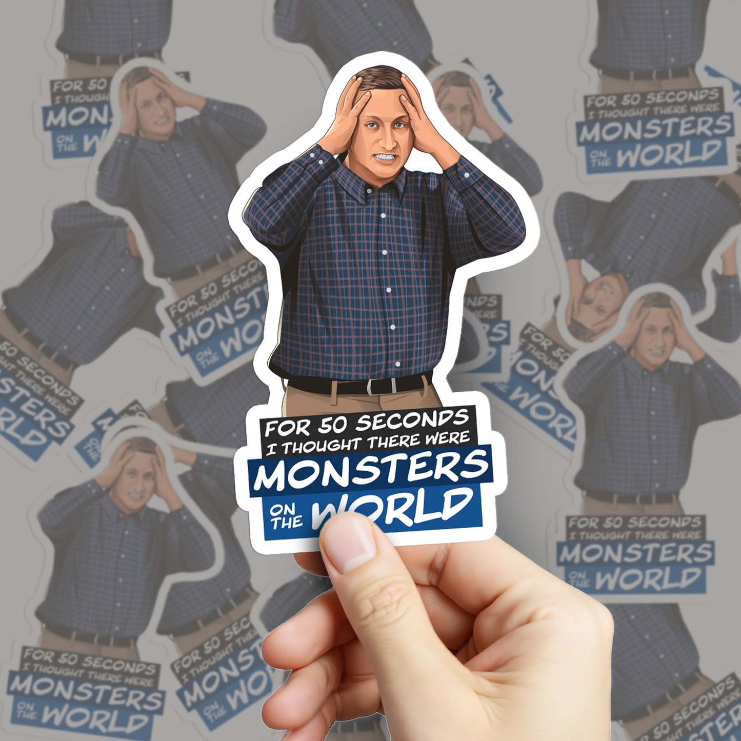 Monsters on the World Sticker