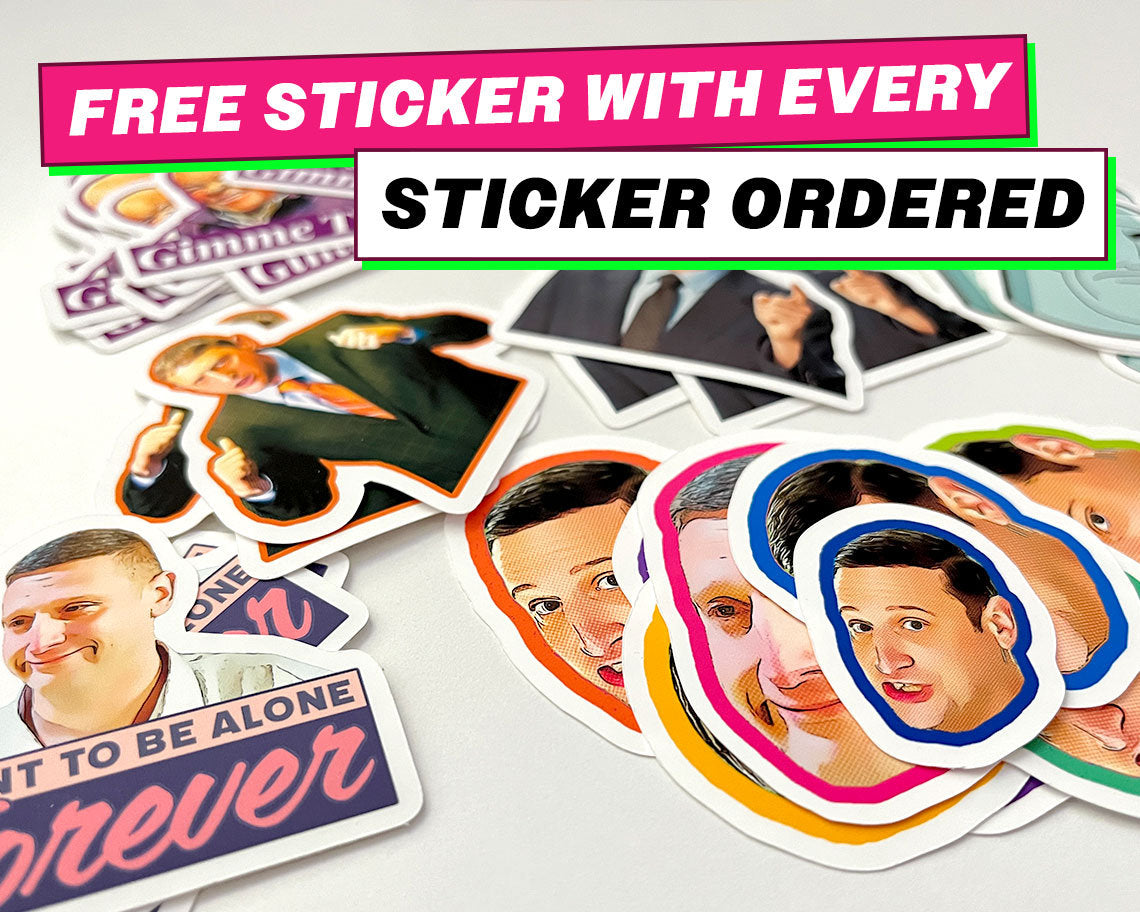 Pim Smiling Friends Polaroid Sticker + Free Charlie Sticker | Free Shipping | Matte Vinyl